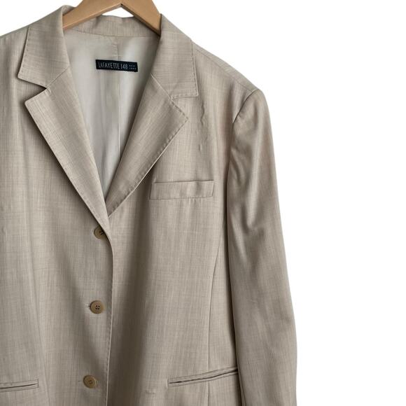 Lafayette 148 Women Jacket 16 Wool‎ Silk Career Blazer Classic Capsule Business - Picture 9 of 13